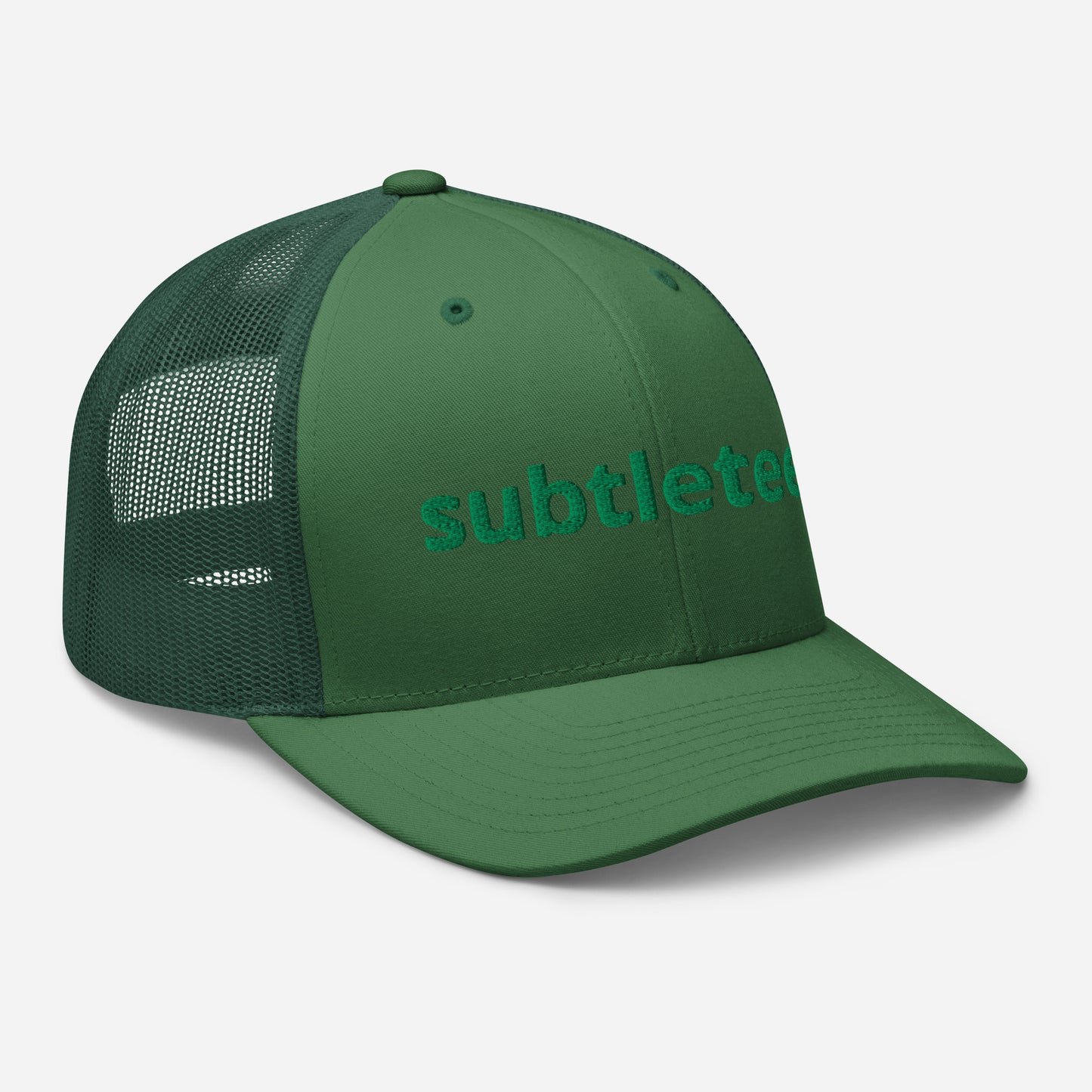 Green Subtle Tees Trucker Cap