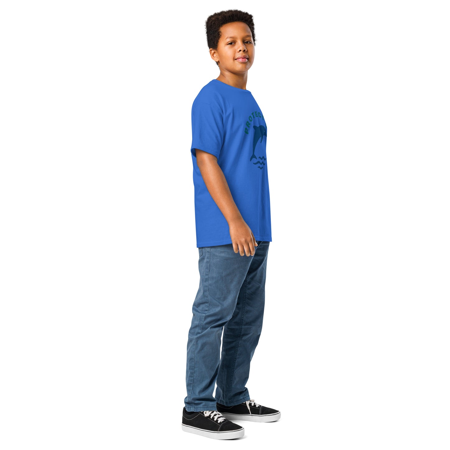 Youth Protect the Dolphins Subtle Tee