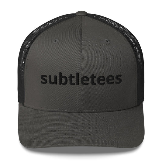 Charcoal Subtle Tees Trucker Cap