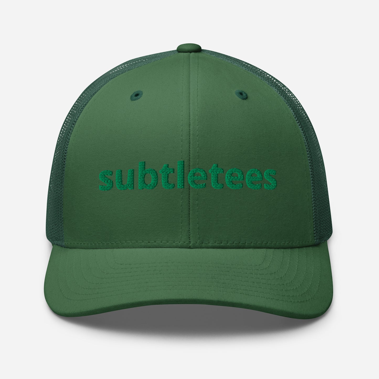 Green Subtle Tees Trucker Cap