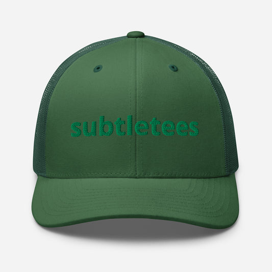 Green Subtle Tees Trucker Cap