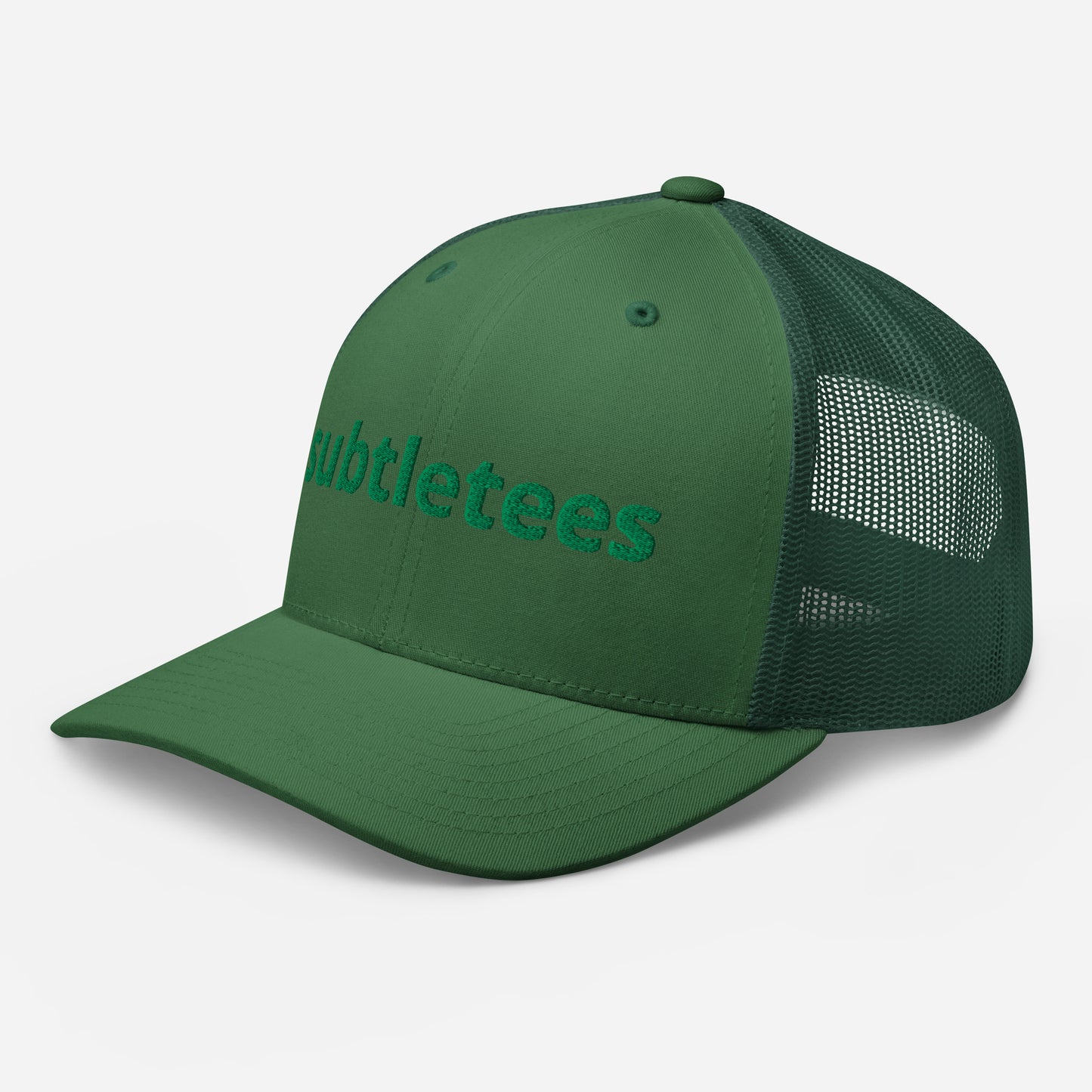 Green Subtle Tees Trucker Cap