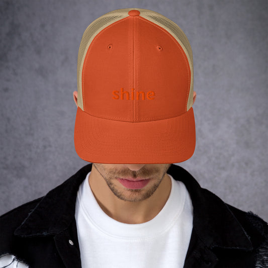 Orange Shine Trucker Cap